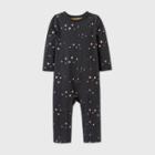 Baby Girls' Star Tutu Bum Romper - Cat & Jack Charcoal Gray 0-3m, Grey/gray