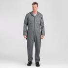 Dickies Men's Tall Deluxe Long Sleeve Blended Twill Coverall - Gray
