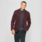Men's Washed Twill Blazer - Goodfellow & Co Burgundy (red)