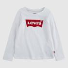 Levi's Toddler Girls' Batwing Long Sleeve T-shirt - White