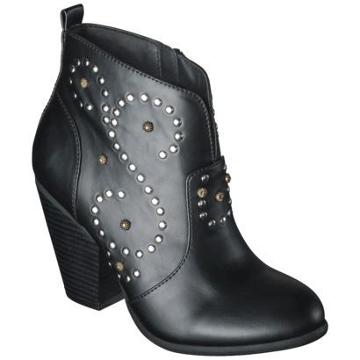 Women's Mossimo Supply Co. Karis Studded Ankle Boots - Black