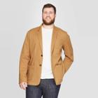 Men's Tall Standard Fit Twill Kenwood Blazer - Goodfellow & Co Dapper Brown