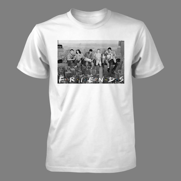 Men's Friends Short Sleeve Graphic T-shirt White