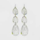 Imitation Rhodium Plating Acrylic Drop Earrings - Wild Fable White, Women's