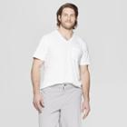 Men's Tall Standard Fit Short Sleeve Elevated Ultra-soft V-neck T-shirt - Goodfellow & Co White