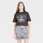 Fifth Sun Women's Wyoming Short Sleeve Graphic T-shirt - Black