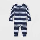 Ev Holiday Baby Striped 100% Cotton Matching Family Pajama Union Suit - Navy