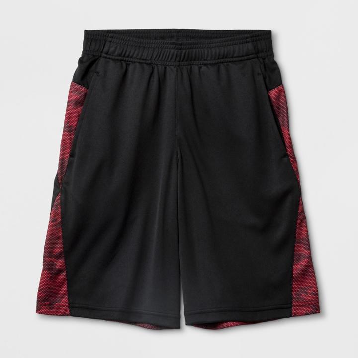 Boys' Camo Print Training Shorts - C9 Champion Red