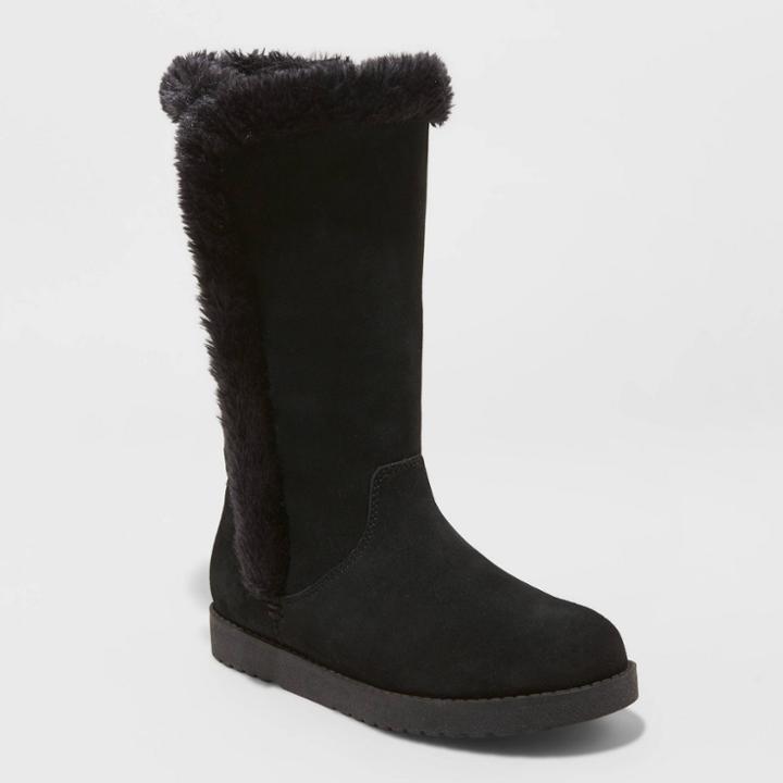 Women's Daniela Suede Tall Boots - Universal Thread Black