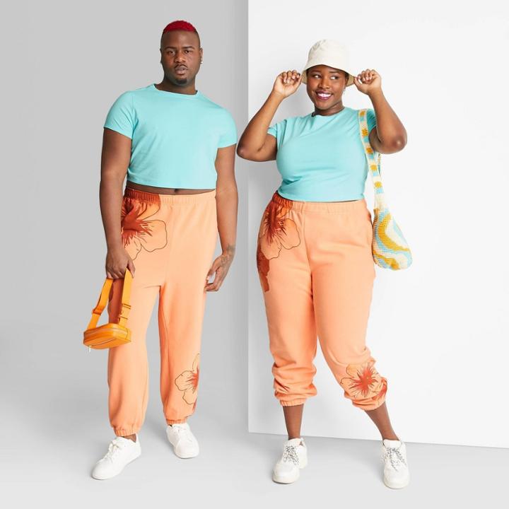 Plus Size Short Sleeve Cropped T-shirt - Wild Fable Light Aqua Blue