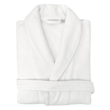 Linum Home Textiles L/xl Waffle Terry Solid Bathrobe White -