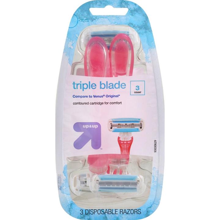 Up&up Women's Triple Blade Surround Disposable