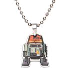 Men's Star Wars Chopper Cut Out Stainless Steel Pendant (18), Size: