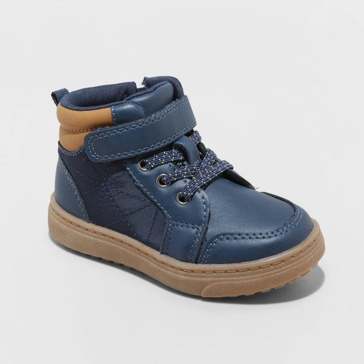 Toddler Caspian Slip-on Zipper Chukka Boots - Cat & Jack Navy