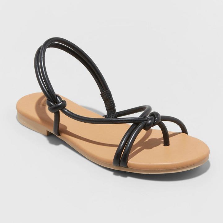 Women's Petal Tubular Sandals - Universal Thread Black