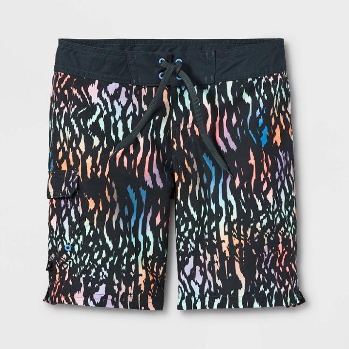 Plusboys' Funky Striped Swim Trunks - Art Class