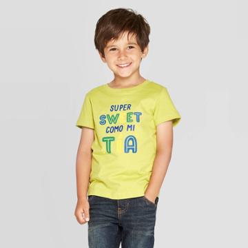 Toddler Boys' Mi Tia Graphic Short Sleeve T-shirt - Cat & Jack Green