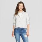 Women's Long Sleeve Camden Button-down Shirt - Universal Thread Cream