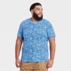 Men's Tall Regular Fit Short Sleeve V-neck T-shirt - Goodfellow & Co Blue