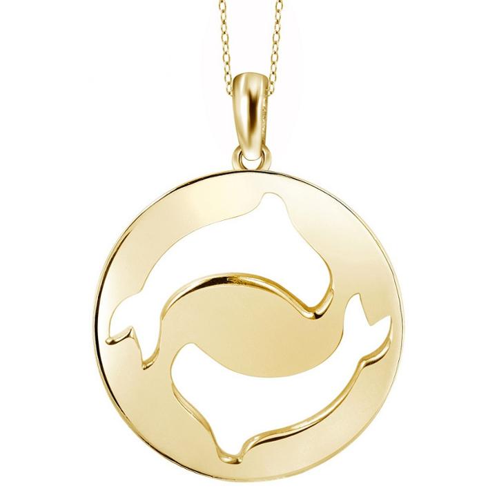 Distributed By Target Women's Pisces Zodiac Pendant (18), Size: