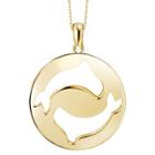 Distributed By Target Women's Pisces Zodiac Pendant (18), Size: