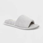 Women's Dearfoams Beatrice Gore Slide Slippers - Gray