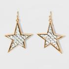 Target Asymmetrical Star With Sequin Earrings -