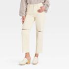 Women's Super-high Rise Vintage Straight Jeans - Universal Thread Off-white