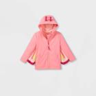 Toddler Girls' Butterfly Print Rain Jacket - Cat & Jack Pink