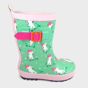 Girls' Rain Boots Unicorn Mint S - Sun Squad , Size: