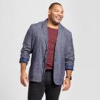 Men's Tall Standard Fit Linen Blazer - Goodfellow & Co Blue