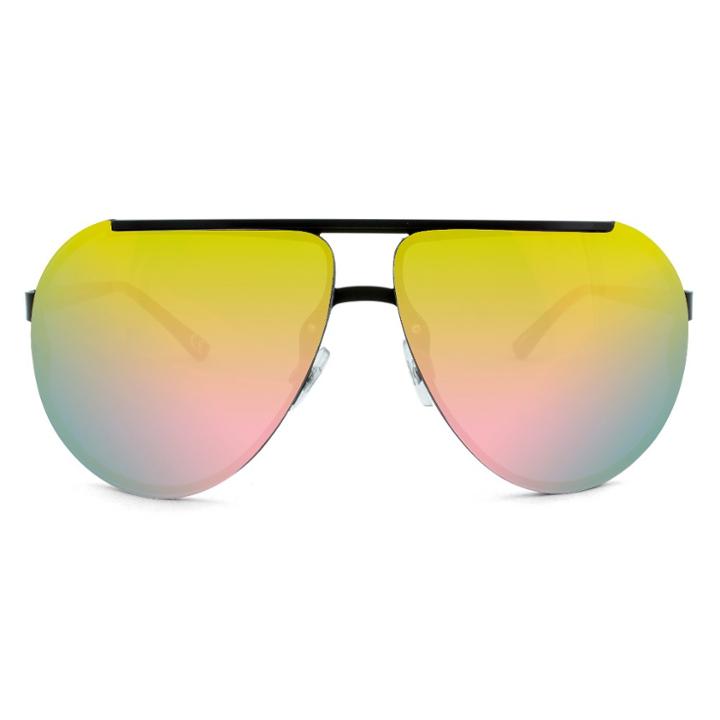 Target Men's Rimless Aviator Sunglasses With Red Mirrored