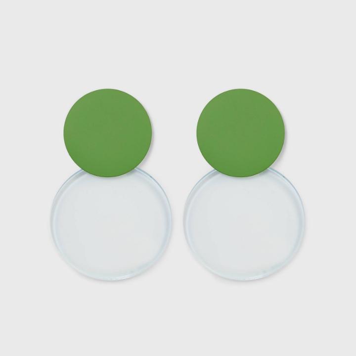 Matte Drop Earrings - A New Day Green