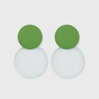 Matte Drop Earrings - A New Day Green
