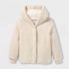 Girls' Sherpa Faux Fur Jacket - Cat & Jack Cream