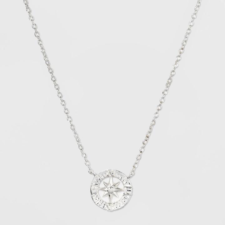 Target Sterling Silver Compass Necklace -