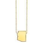 Los Angeles Footnotes State Pendant - Gold, Girl's, Arizona