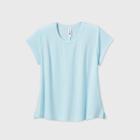 Women's Plus Size Shadow Striped Short Sleeve T-shirt - All In Motion Blue Ice