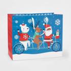 Large Tandem Bike Christmas Gift Bag - Wondershop , Blue