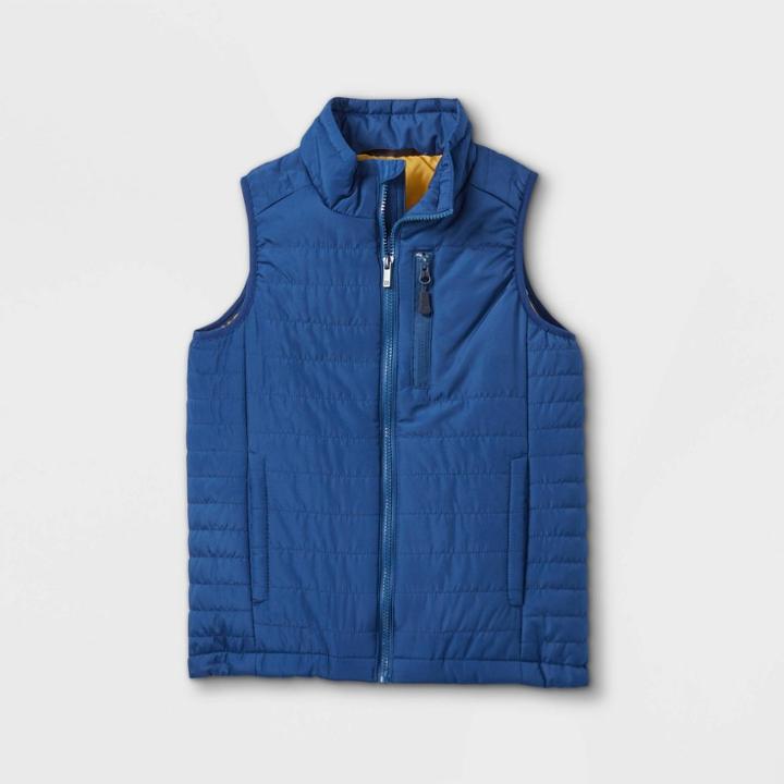 Boys' Puffer Vest - All In Motion Navy