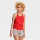 Women's Tie Side U-neck Sweater Tank - Universal Thread Red