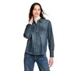 Women's Long Sleeve Denim Button-down Shirt - Nili Lotan X Target Blue Xxs