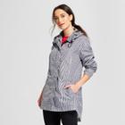 Women's Gingham Anorak Jacket - A New Day Black M,