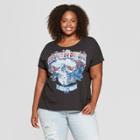 Junk Food Women's Plus Size Grateful Dead Short Sleeve Graphic T-shirt - Black