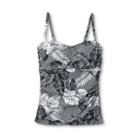 Women's Post-mastectomy Shirred Bandeau Tankini Top - Kona Sol Teal Xs, Women's, Green