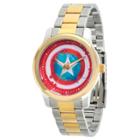 Men's Marvel Classic Captain America Alloy Watch - Silver/gold, Size: Small,