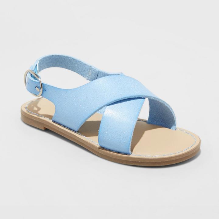Toddler Girls' Gail Two Piece Footbed Sandals - Cat & Jack Blue