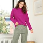 Women's Mock Turtleneck Pullover Sweater - Universal Thread Purple