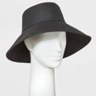 Women's Downbrim Straw Hat - A New Day Black