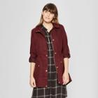 Women's Anorak Jacket - A New Day Burgundy (red)